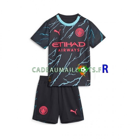 Manchester City Maillot avec flocage 3ème 2023-2024 ,Tenue Enfant MC