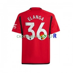 Manchester United Maillot avec flocage Anthony Elanga 36 Domicile 2023-2024 ,Homme MC