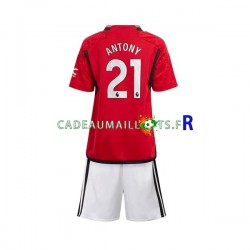 Manchester United Maillot avec flocage Antony Matheus 21 Domicile 2023-2024 ,Tenue Enfant MC