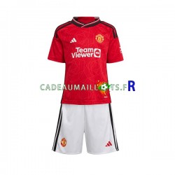 Manchester United Maillot avec flocage Domicile 2023-2024 ,Tenue Enfant MC