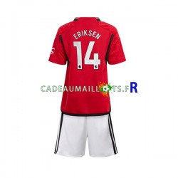 Manchester United Maillot avec flocage Eriksen 14 Domicile 2023-2024 ,Tenue Enfant MC