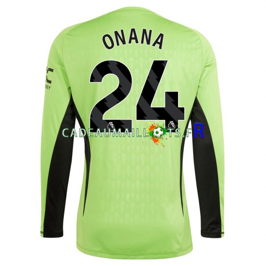 Manchester United Maillot avec flocage Andre Onana 24 Gardien Domicile 2023-2024 ,Homme ML