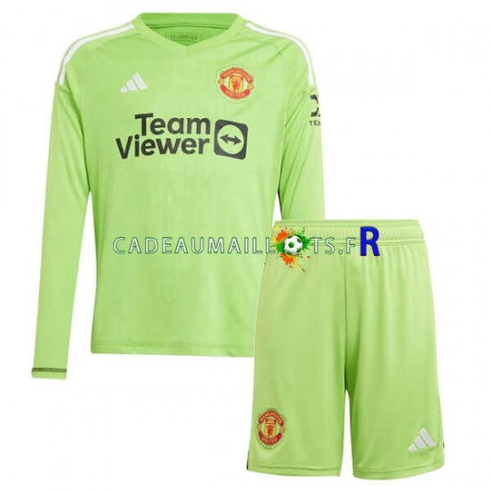 Manchester United Maillot avec flocage Gardien Domicile 2023-2024 ,Tenue Enfant ML