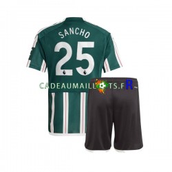 Manchester United Maillot avec flocage Jadon Sancho 25 Extérieur 2023-2024 ,Tenue Enfant MC