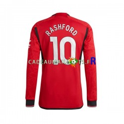 Manchester United Maillot avec flocage Marcus Rashford 10 Domicile 2023-2024 ,Homme ML