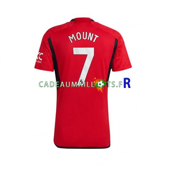 Manchester United Maillot avec flocage Mount 7 Domicile 2023-2024 ,Homme MC