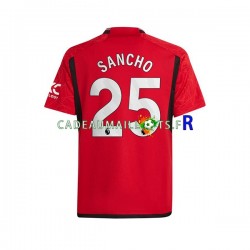 Manchester United Maillot avec flocage Sancho 25 Domicile 2023-2024 ,Homme MC