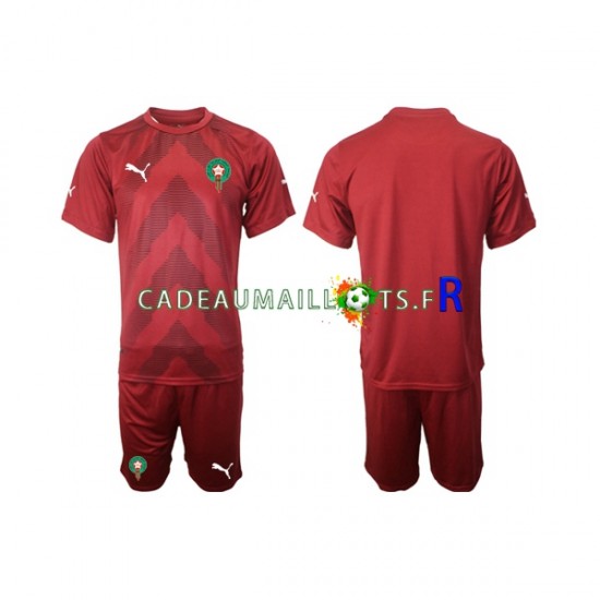 Maroc Maillot avec flocage Gardien Domicile 2022 ,Tenue Enfant MC