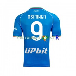 Naples Maillot avec flocage OSIMHEN 9 Domicile 2023-2024 ,Homme MC