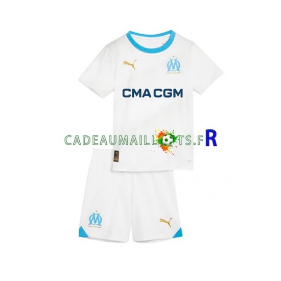 Olympique de Marseille Maillot avec flocage Domicile 2023-2024 ,Tenue Enfant MC