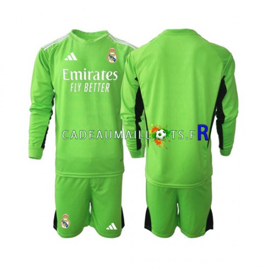 Real Madrid Maillot avec flocage Gardien Domicile 2023-2024 ,Tenue Enfant ML