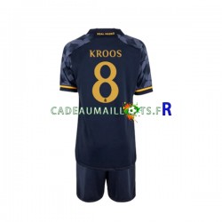 Real Madrid Maillot avec flocage Toni Kroos 8 Extérieur 2023-2024 ,Tenue Enfant MC