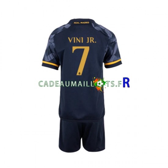 Real Madrid Maillot avec flocage Vinicius Junior 7 Extérieur 2023-2024 ,Tenue Enfant MC