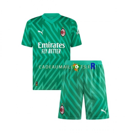 AC Milan Maillot avec flocage Gardien Domicile 2023-2024 ,Tenue Enfant MC