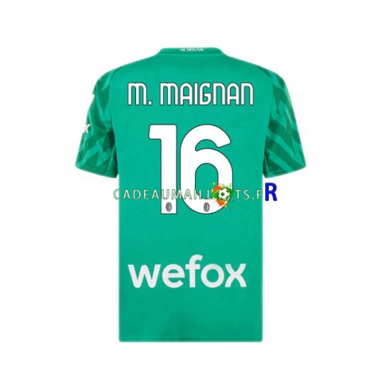 AC Milan Maillot avec flocage Mike Maignan 16 Gardien Domicile 2023-2024 ,Homme MC