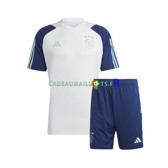 Ajax Amsterdam Bleu Blanc Kit Maillot d'entraînement + Shorts 2023-2024