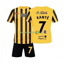 Al-Ittihad Maillot avec flocage FC Kante 7 Domicile 2022-2023 ,Tenue Enfant MC