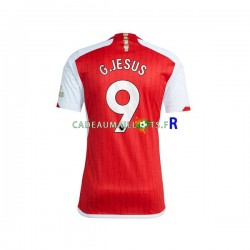 Arsenal Maillot avec flocage Gabriel Jesus 9 Domicile 2023-2024 ,Homme MC