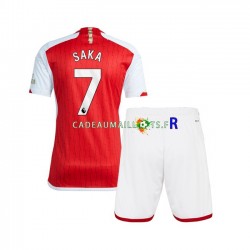 Arsenal Maillot avec flocage Saka 7 Domicile 2023-2024 ,Tenue Enfant MC