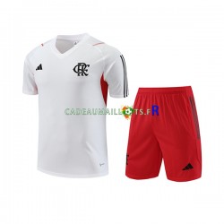 CR Flamengo Blanc Kit Maillot d'entraînement + Shorts 2023-2024