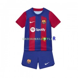 FC Barcelone Maillot avec flocage Domicile 2023-2024 ,Tenue Enfant MC