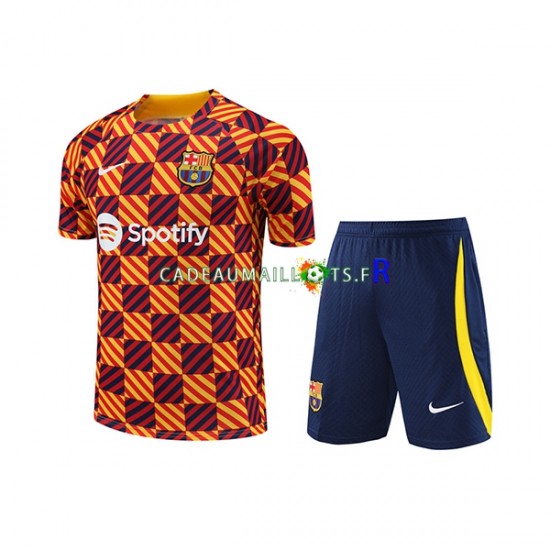 FC Barcelone Jaune Kit Maillot d'entraînement + Shorts 2023-2024