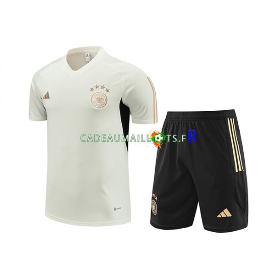 Allemagne Blanc Kit Maillot d'entraînement + Shorts 2023-2024