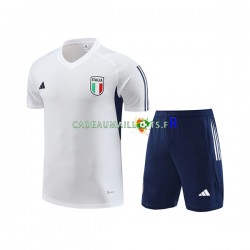 Italie Blanc Kit Maillot d'entraînement + Shorts 2023-2024