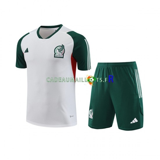 Mexique Blanc Kit Maillot d'entraînement + Shorts 2023-2024
