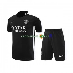 Paris Saint-Germain Noir Kit Maillot d'entraînement + Shorts 2023-2024