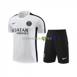 Paris Saint-Germain Blanc Kit Maillot d'entraînement + Shorts 2023-2024