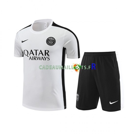 Paris Saint-Germain Blanc Kit Maillot d'entraînement + Shorts 2023-2024