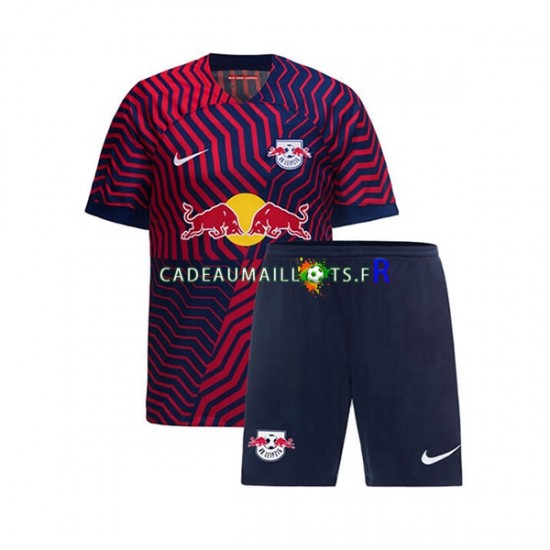 RB Leipzig Maillot avec flocage Extérieur 2023-2024 ,Tenue Enfant MC