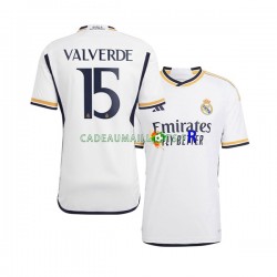 Real Madrid Maillot avec flocage Federico Valverde 15 Domicile 2023-2024 ,Homme MC