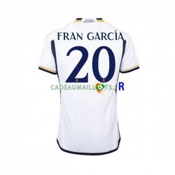 Real Madrid Maillot avec flocage Fran Garcia 20 Domicile 2023-2024 ,Homme MC
