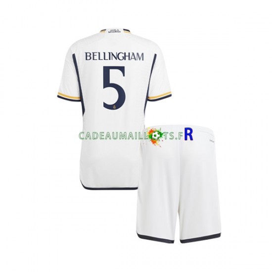 Real Madrid Maillot avec flocage Jude Bellingham 5 Domicile 2023-2024 ,Tenue Enfant MC