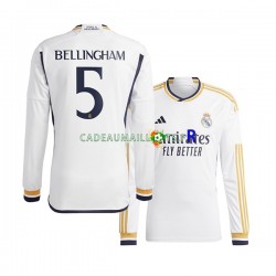 Real Madrid Maillot avec flocage Jude Bellingham 5 Domicile 2023-2024 ,Homme ML