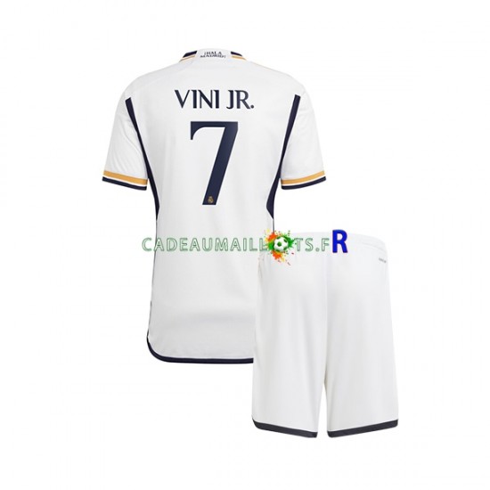 Real Madrid Maillot avec flocage Vinicius Junior 7 Domicile 2023-2024 ,Tenue Enfant MC