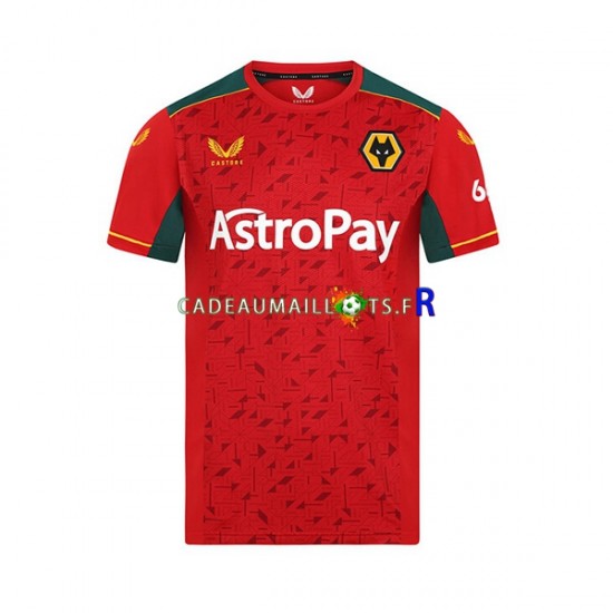 Wolverhampton Wanderers Maillot avec flocage Extérieur 2023-2024 ,Homme MC