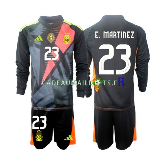 Argentine Maillot avec flocage Emiliano Martinez 23 Gardien Domicile 2024 ,Tenue Enfant ML