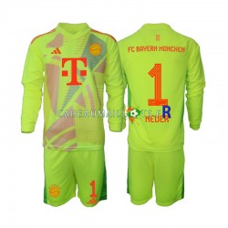 Bayern Munich Maillot avec flocage Manuel Neuer 1 Gardien Domicile 2024-2025 ,Tenue Enfant ML