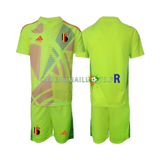 Belgique Maillot avec flocage Gardien Extérieur Euro 2024 ,Tenue Enfant MC