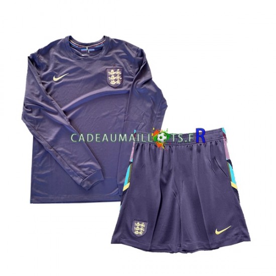 Angleterre Maillot avec flocage Extérieur Euro 2024 ,Tenue Enfant ML