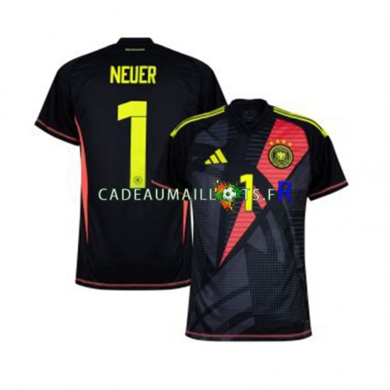 Allemagne Maillot avec flocage Manuel Neuer 1 Gardien Domicile Euro 2024 ,Homme MC