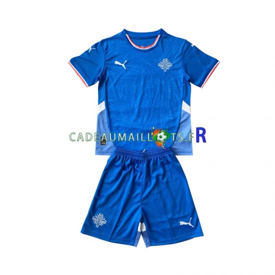 Islande Maillot avec flocage Domicile 2024 ,Tenue Enfant MC