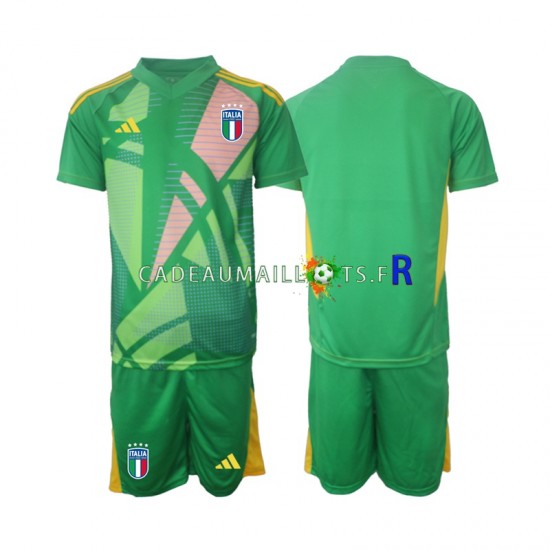 Italie Maillot avec flocage Gardien Extérieur Euro 2024 ,Tenue Enfant MC