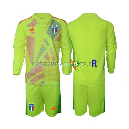 Italie Maillot avec flocage Gardien Domicile Euro 2024 ,Tenue Enfant ML