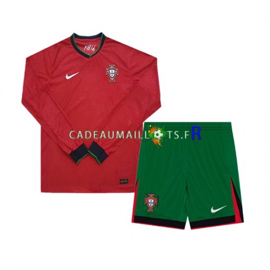 Portugal Maillot avec flocage Domicile Euro 2024 ,Tenue Enfant ML