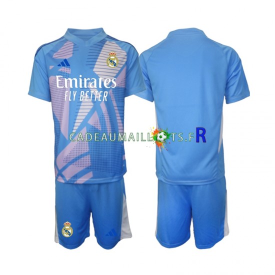 Real Madrid Maillot avec flocage Gardien Domicile 2024-2025 ,Tenue Enfant MC