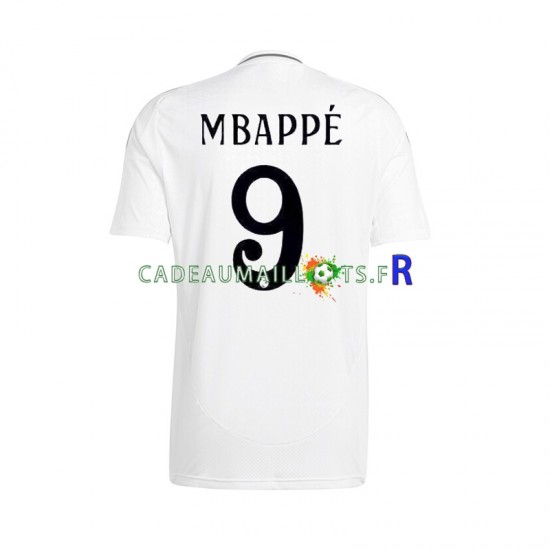 Real Madrid Maillot avec flocage Kylian Mbappé 9 Domicile 2024-2025 ,Homme MC